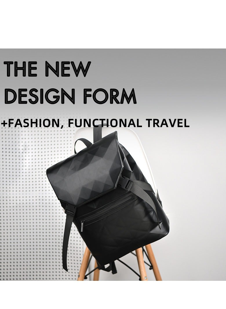 Large Capacity Fashion Travel Backpack Backpack Men's Diamond 15.6 Inch Business Commuter Computer Bag - Image 3